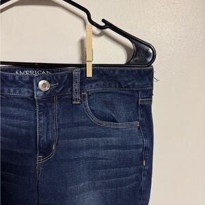 American Eagle Outfitters Dark Blue Stretch Jeggings